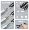 AXAGON | ADA-HCPD USB-C - Hi-Res DAC Audio Adapter PD, 60W