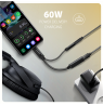 AXAGON | ADA-HCPD USB-C - Hi-Res DAC Audio Adapter PD, 60W