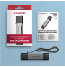 AXAGON Mobile USB 3.2 Gen 1 MINI card reader with USB-C and USB-A connectors | CRE-DAC