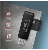 AXAGON Slim super-speed USB 3.2 Gen 1 card reader with a direct USB-A connector | CRE-S2N