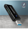 AXAGON Slim super-speed USB 3.2 Gen 1 card reader with a direct USB-A connector | CRE-S2N