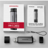 AXAGON Mobile USB 3.2 Gen 1card reader with USB-C and USB-A connectors | CRE-SAC