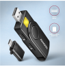 AXAGON Compact travel USB-A + USB-C contact Smart/ID card and SD/microSD/SIM card reader | CRE-SMP2A