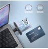 AXAGON Foldable pocket USB-A contact Smart/ID card reader | CRE-SMPA