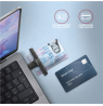 AXAGON Foldable pocket USB-C contact Smart/ID card reader | CRE-SMPC