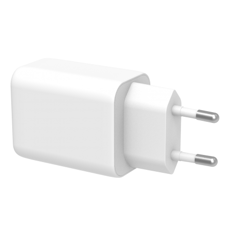 USB-C GaN įkroviklis DELTACO, 67 W, GaN, 1x USB-C, PPS, baltas / USBC-GAN05 / 1902901