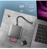 AXAGON Aluminum high-speed USB-A 3.2 Gen 1 memory card reader, 3 slots | CRE-S3