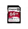 Kingston Memory card SD 64GB Canvas React Plus 300/260 UHS-II U3