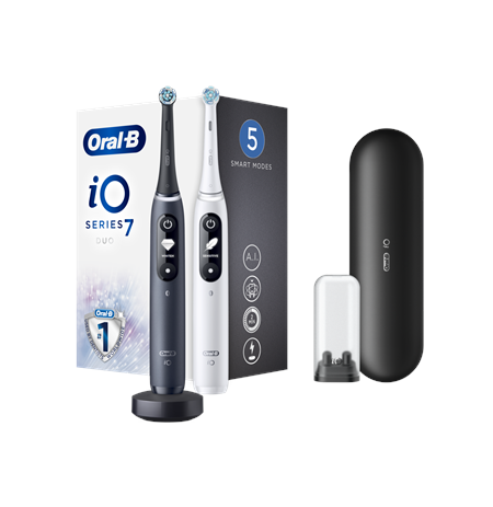 Oral-B Electric toothbrush | iO 7 Duo Pack | Rechargeable | For adults | Number of brush heads included 2 | Number of teeth brus