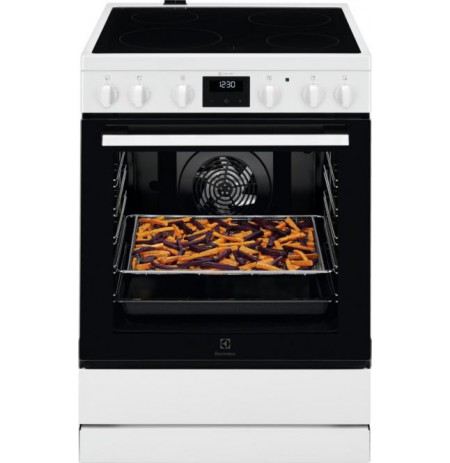60 cm pločio baltos el keraminė viryklė Electrolux LKR64023AW