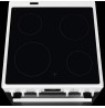 60 cm pločio baltos el keraminė viryklė Electrolux LKR64023AW