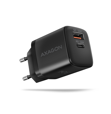 AXAGON Sil wallcharger 2x port (USB-A + USB-C), 30W | ACU-PQ30