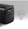 AXAGON Sil wallcharger 2x port (USB-A + USB-C), 30W | ACU-PQ30