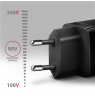 AXAGON Sil wallcharger 2x port (USB-A + USB-C), 30W | ACU-PQ30