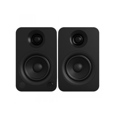 KANTO AUDIO POWERED SPEAKERS WITH BLUETOOTH® AND RCA INPUT - BLACK VINYL (INCL. TYPE C & G POWER CORDS)
