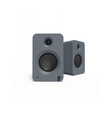 KANTO AUDIO 200W POWERED BOOKSHELF SPEAKERS WITH HDMI ARC, USB-C, AND BLUETOOTH 5.3 - MATTE GREY, PAIR (INCL. TYPE C POWER CORD)