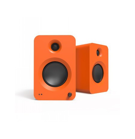 KANTO AUDIO 200W POWERED BOOKSHELF SPEAKERS WITH HDMI ARC, USB-C, AND BLUETOOTH 5.3 - MATTE ORANGE, PAIR (INCL. TYPE C POWER