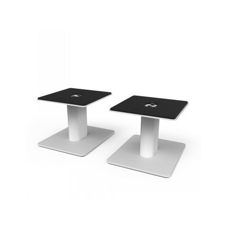 KANTO AUDIO 6" UNIVERSAL DESKTOP SPEAKER STANDS - WHITE (PAIR)