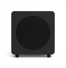 KANTO AUDIO 8-INCH SEALED POWERED SUBWOOFER W. RCA CABLE - MATTE BLACK (INCL. TYPE C & G POWER CORDS)