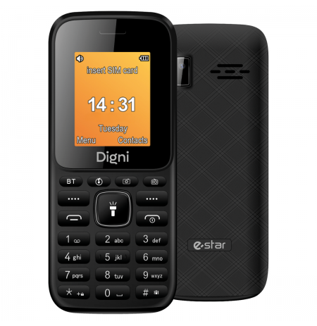 eSTAR Digni Mini Phone Dual SIM Black  Black