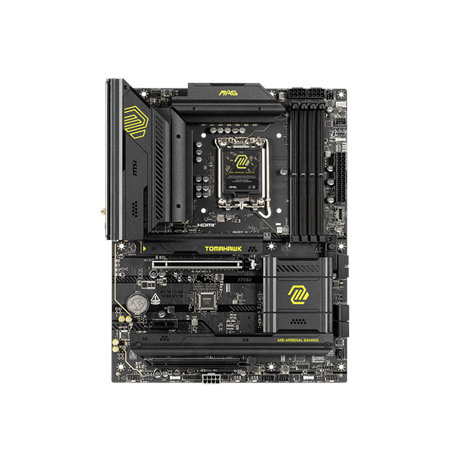 MSI MAG B860 TOMAHAWK WIFI | Processor family Intel | Processor socket LGA1851 | DDR5 | Supported hard disk drive interfaces SAT