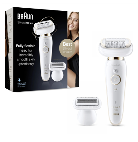 Braun Epilator | Silk-épil 9 Flex SES9006 | Number of power levels 2 | Wet & Dry | White