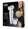 Braun Epilator | Silk-épil 9 Flex SES9006 | Number of power levels 2 | Wet & Dry | White