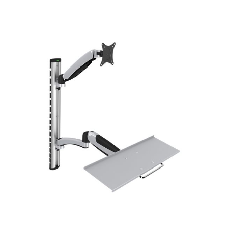 Digitus | Wall mount | Workstation | Adjustable Height, Tilt, Swivel | 27 " | Maximum weight (capacity) 6 kg | Silver