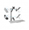 Digitus | Wall mount | Workstation | Adjustable Height, Tilt, Swivel | 27 " | Maximum weight (capacity) 6 kg | Silver
