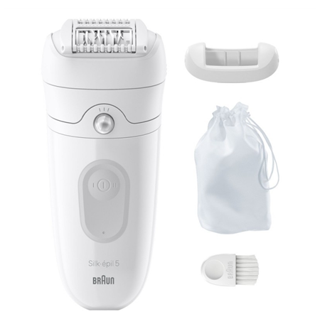 Braun | Epilator | SE5-011 Silk-épil 5 | Operating time (max) 40 min | Number of power levels 1 | Wet & Dry | White