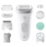 Braun | Epilator | Silk-épil SE7-081 | Operating time (max) 40 min | Number of power levels 1 | Wet & Dry | White