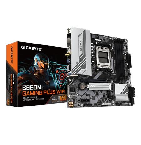 Gigabyte B650M GAMING PLUS WF | Processor family AMD | Processor socket AM5 | DDR5 | Supported hard disk drive interfaces M.2, S