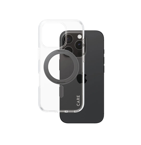 CARE Feature Case | Back cover | Apple | iPhone 16 Pro | Recycled plastic | Transparent | MagSafe