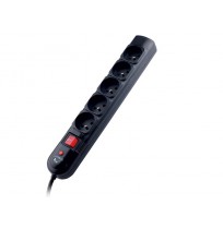 TRACER TRALIS30406 Surge Protector PowerGuard 1.8m Black 5 sockets