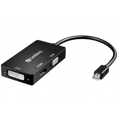 Sandberg 509-12 Adapter MiniDPdaugiau HDMI+DVI+VGA