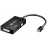 SANDBERG Adapter MiniDP-HDMI+DVI+VGA black