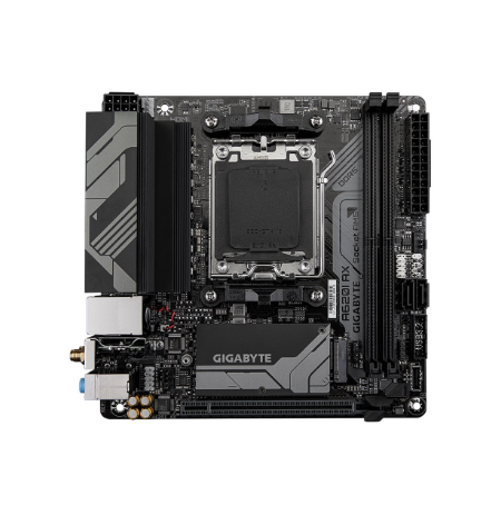 Gigabyte | A620I AX 1.0 | Processor family AMD | Processor socket AM5 | DDR5 DIMM | Supported hard disk drive interfaces SATA, M