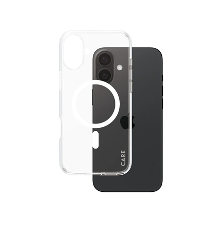 CARE by PanzerGlass Case Flagship | Back protection | Apple | iPhone 16 Plus | Recycled plastic | White | MagSafe