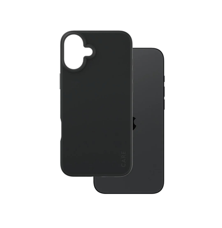 CARE by PanzerGlass Case Fashion | Back protection | Apple | iPhone 16 Plus | Recycled plastic | Black
