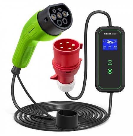 Qoltec Mobile EV Charger 2-in-1 Type2 | 7kW | 230V | CEE 5 PIN