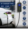 Qoltec Mobile EV Charger 2-in-1 Type2 | 3.5kW | 230V