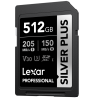 Lexar SDXC Professional SILVER Plus UHS-I/U3/A2/4K R205/W150 (V30) 512GB