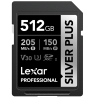 Lexar SDXC Professional SILVER Plus UHS-I/U3/A2/4K R205/W150 (V30) 512GB