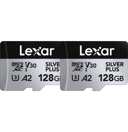 Lexar microSDXC Professional SILVER Plus UHS-I/U3/A2/4K R205/W150 (V30) 128GB - 2pack