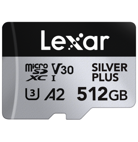 Lexar microSDXC Professional SILVER Plus UHS-I/U3/A2/4K R205/W150 (V30) 512GB