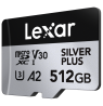 Lexar microSDXC Professional SILVER Plus UHS-I/U3/A2/4K R205/W150 (V30) 512GB
