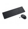 Dell Compact KM555 Silent Belaidė klaviatūra + pelė, RF Wireless + Bluetooth, LT, Juoda