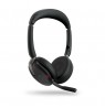 Jabra Evolve2 65 Flex MS Stereo Link380c Belaidės ausinės, Bluetooth, USB-C, Juoda
