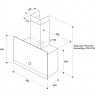 Whirlpool Hood | WHVA 62F LM K | Built-in | Energy efficiency class A | Width 59.8 cm | 485 m³