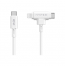 Hyper HyperJuice Silicone USB-C to USB-C and Lightning Hybrid 60W Cable